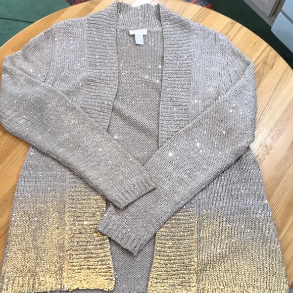 Chico's Sweaters - NWOT Chico’s Gold Edge Cardigan